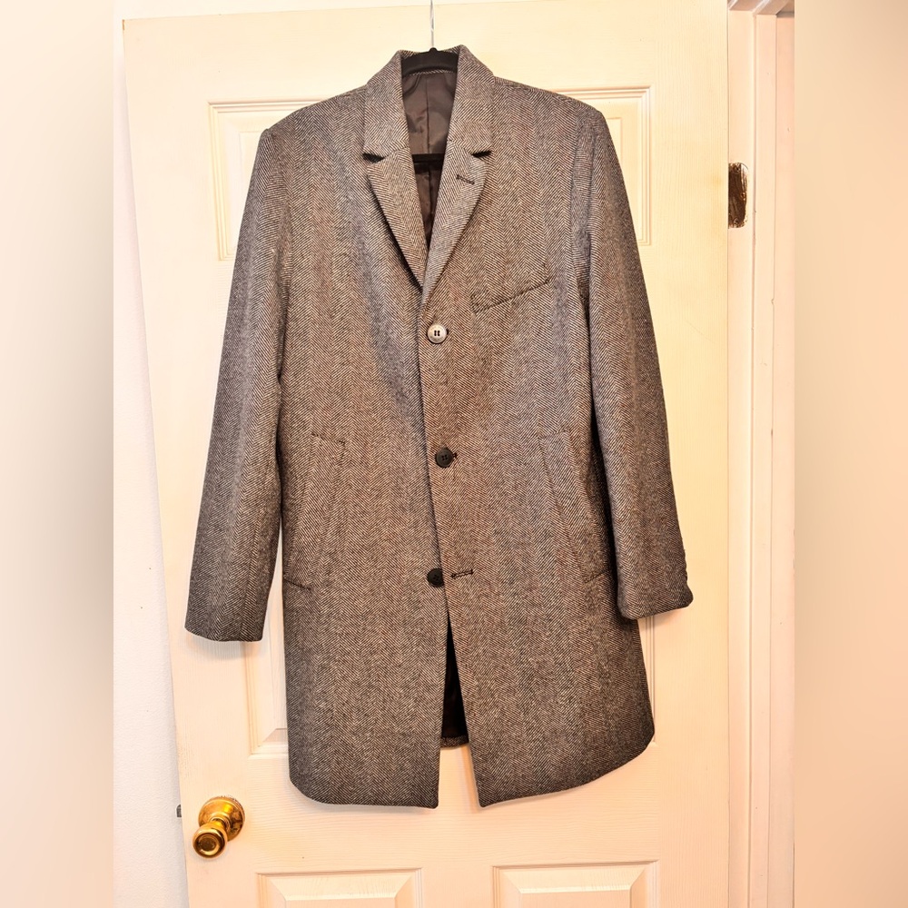 H&M: Gray Wool Blend Coat